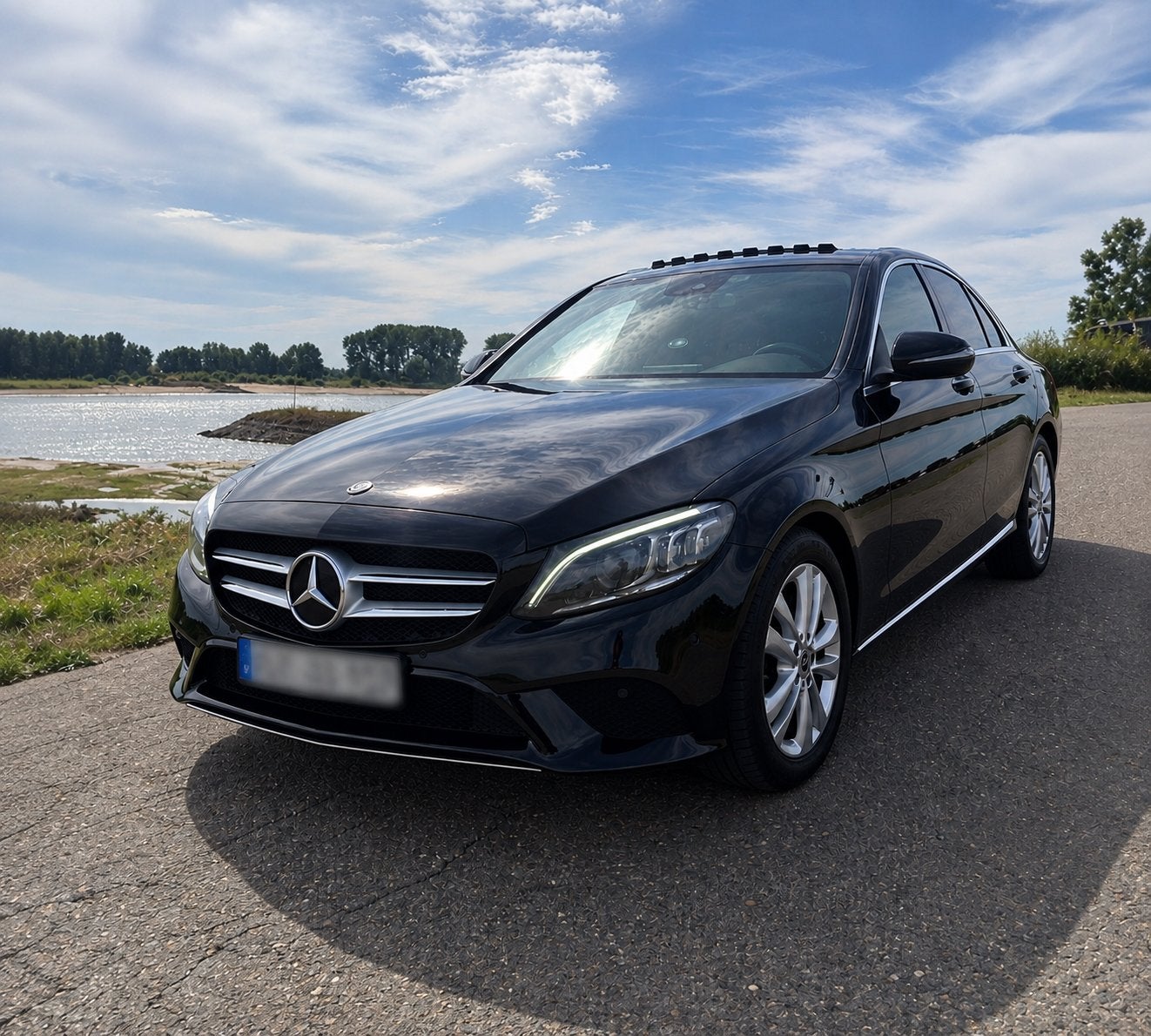 Mercedes C220d 2019 | AUT | SCHUIFDAK | 194PK | VOL OPTIES, Automaat, 4 cilinders, Parkeerassistent, Leder en Stof