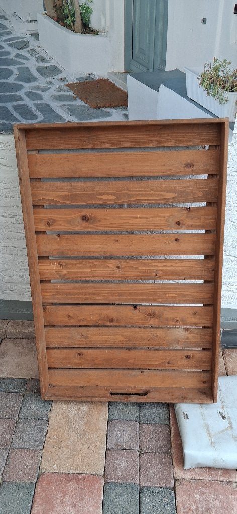Decoratie dienblad buiten, Huis en Inrichting, Woonaccessoires | Dienbladen, Ophalen of Verzenden, Zo goed als nieuw, Rond, Hout