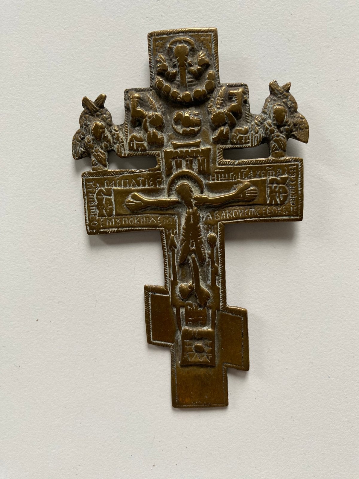 Russisch orthodox kruis ( brons), Ophalen of Verzenden