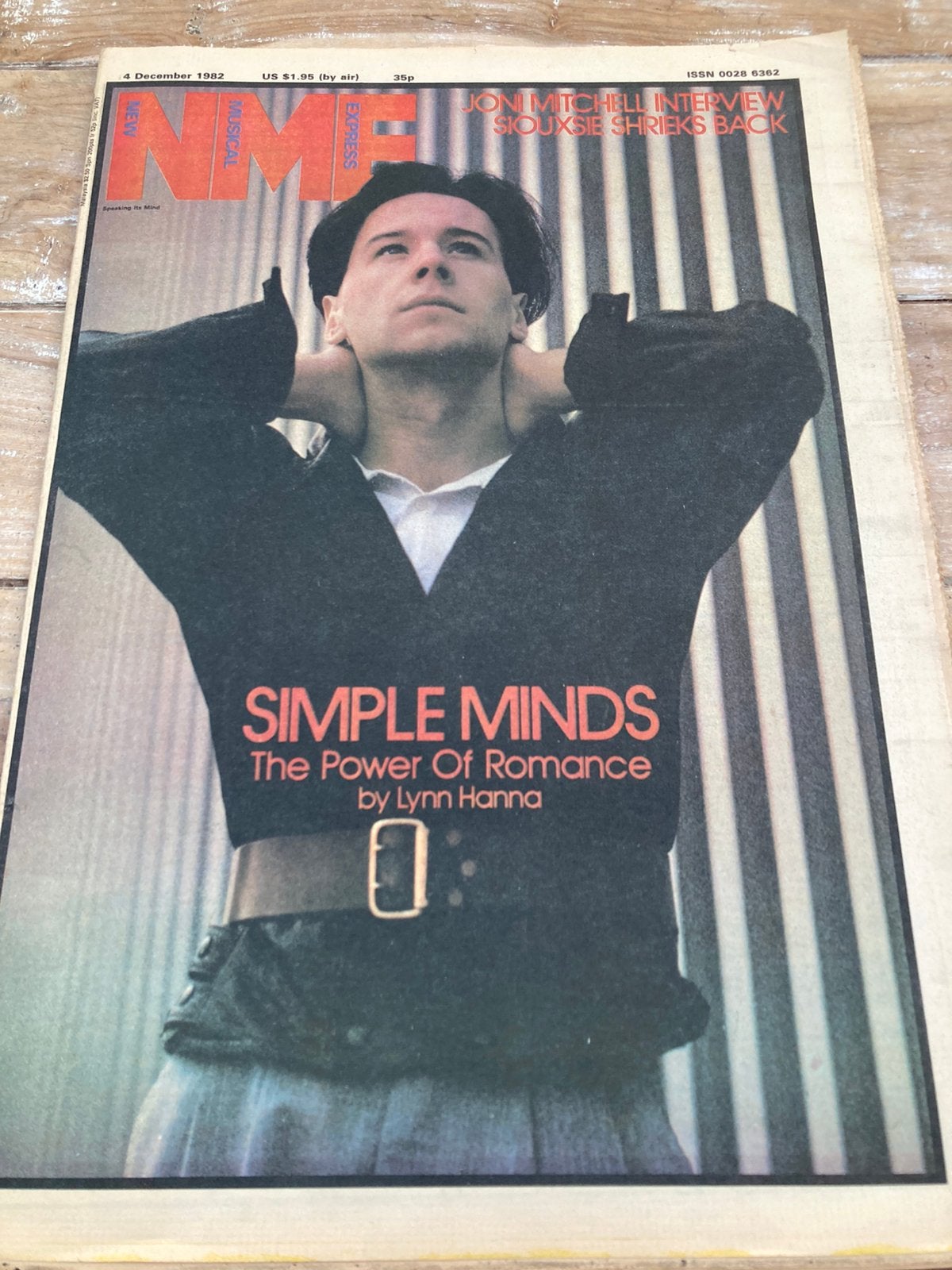 NME 1982 SIMPLE MINDS Joni Mitchell MARSHALL CRENSHAW, Ophalen of Verzenden, Zo goed als nieuw, Muziek, Film of Tv