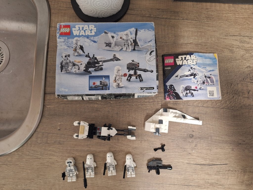 Lego Star Wars set 75320 Snowtrooper Battle pack in doos, Ophalen of Verzenden, Zo goed als nieuw, Actiefiguurtje