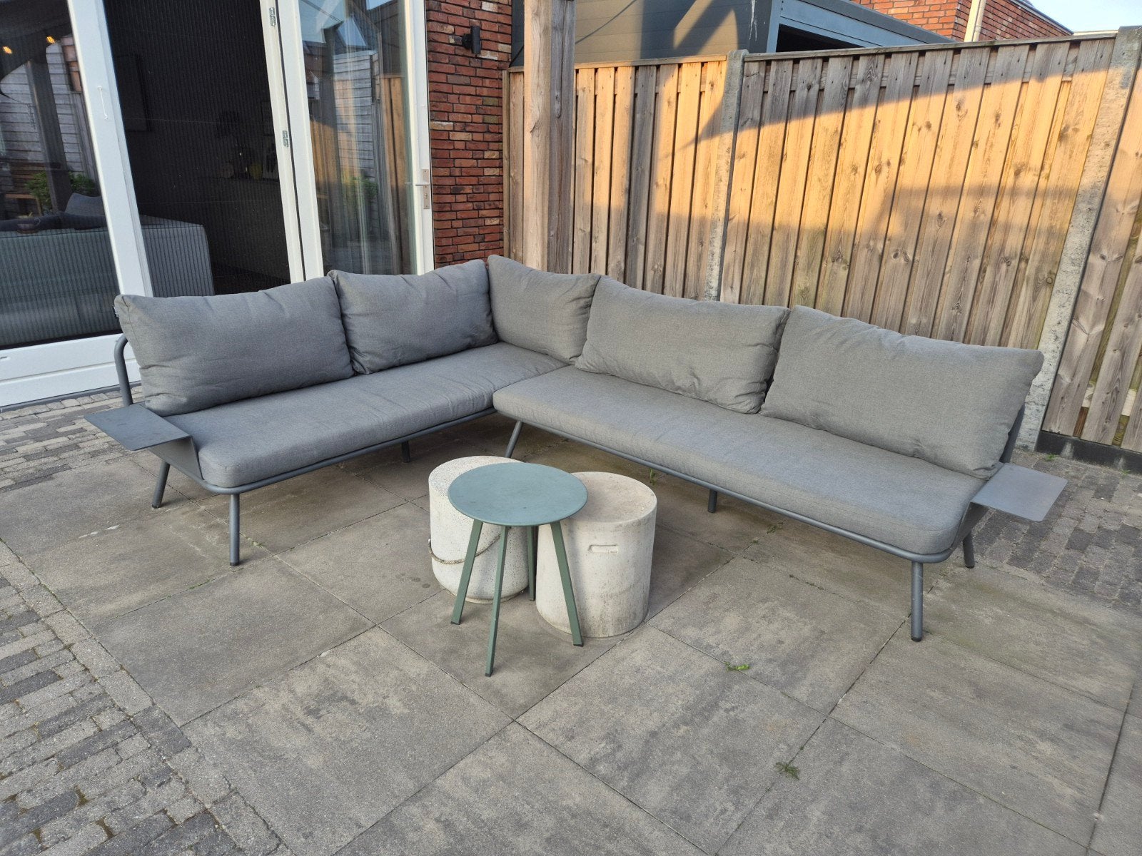 Lanterfant Beau Loungeset, Ophalen, 5 zitplaatsen, Gebruikt, Aluminium
