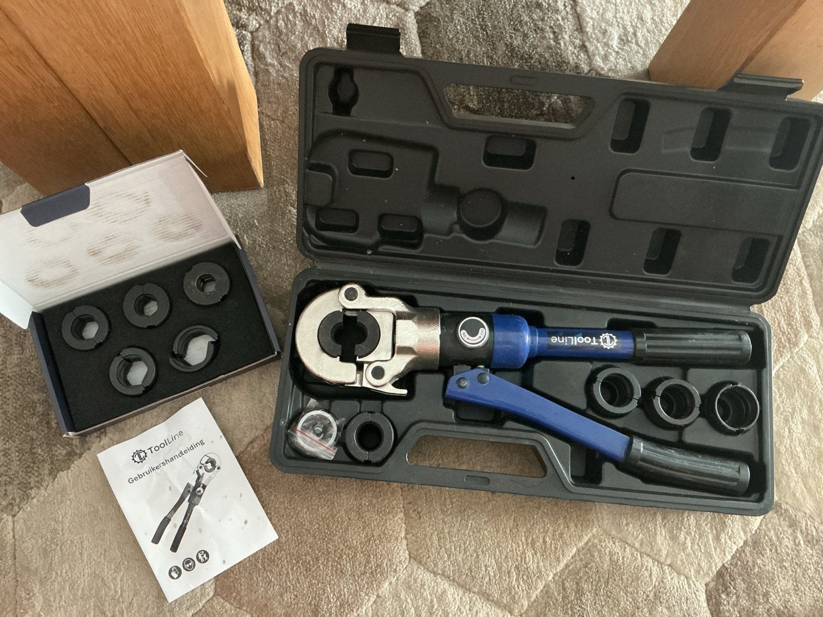 ToolLine Hydraulische Perstang met TH en M persbekken, Ophalen of Verzenden, Zo goed als nieuw
