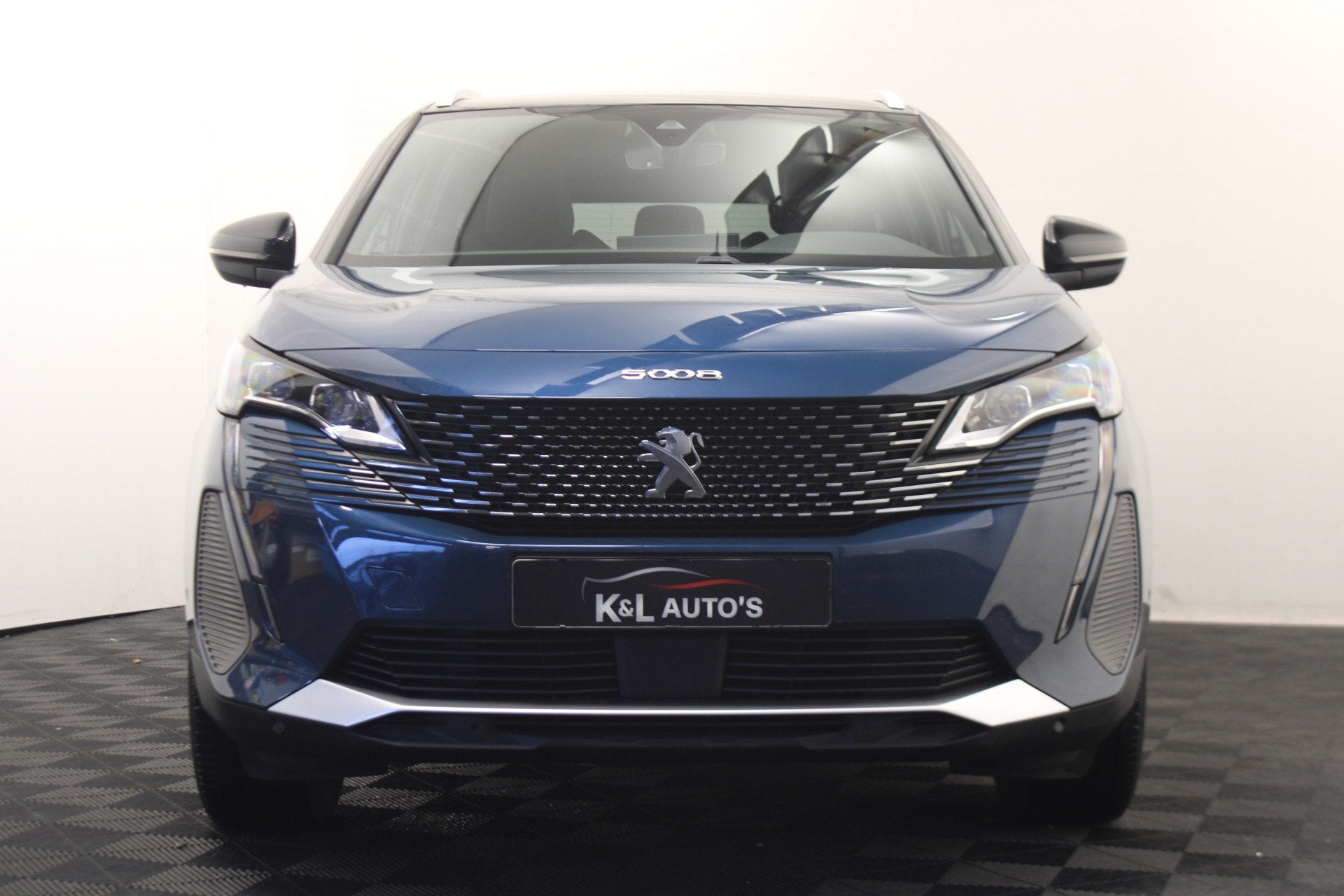 Peugeot 5008 1.2 PureTech GT-Line (bj 2022, automaat), Auto's, Peugeot, Gebruikt, 1199 cc, Blauw, 7 stoelen