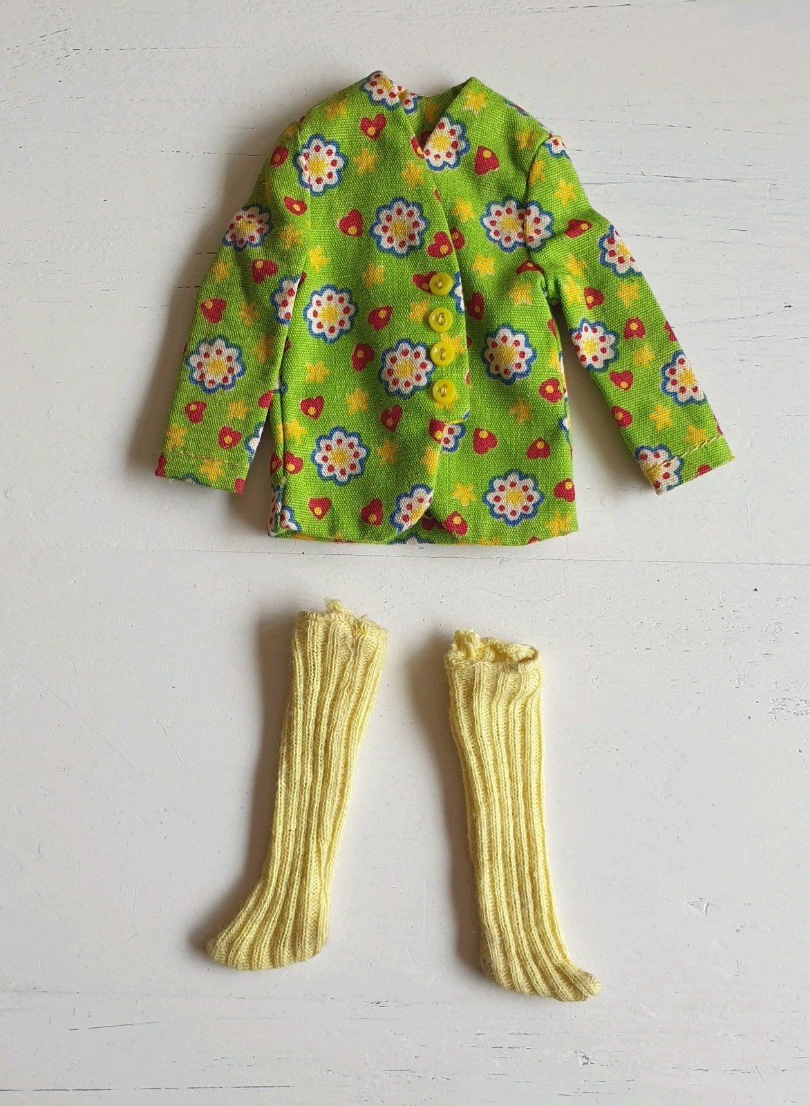 GERESERVEERD Skipper #1945 hearts  'n flowers Mattel 1967, Ophalen of Verzenden, Kleertjes