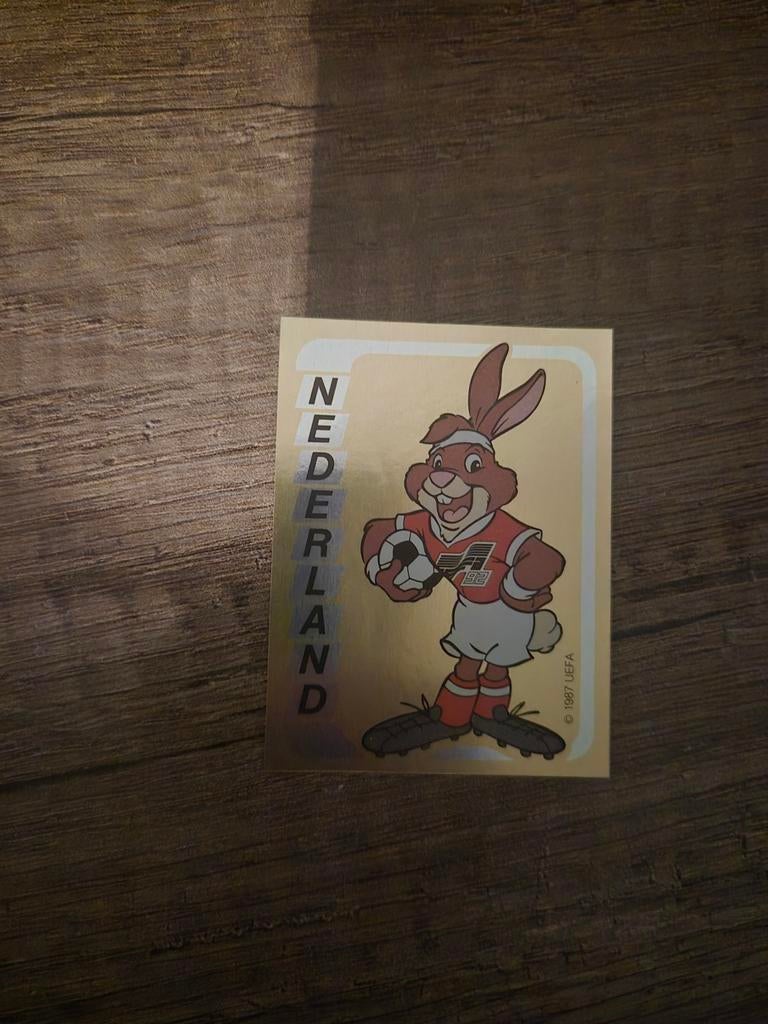 Panini Euro 1992 ek 92 Nederland Mascotte, Verzenden, Zo goed als nieuw