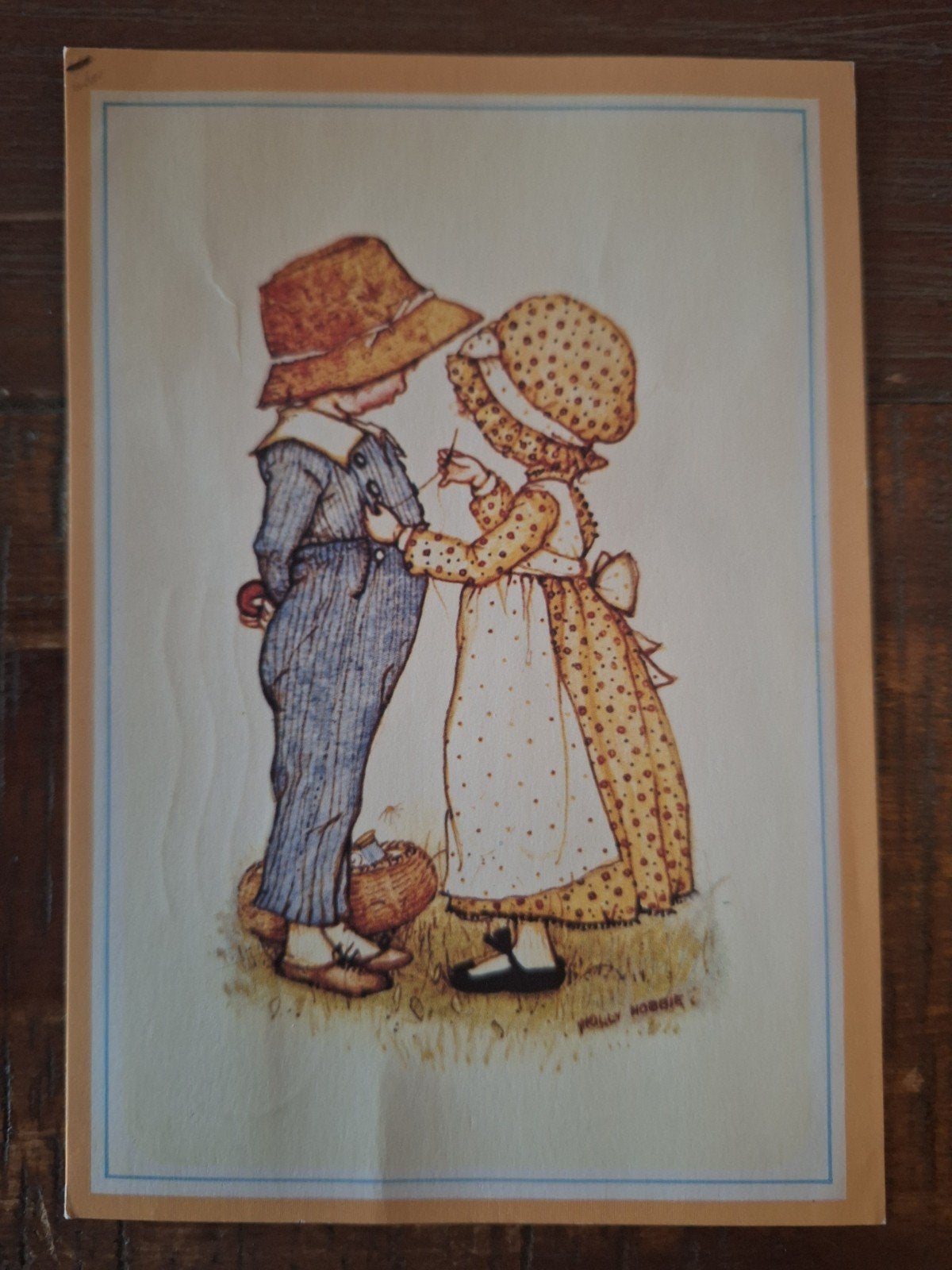 Vintage Ansichtkaart - Holly Hobbie, Ophalen of Verzenden, Gelopen, Kinderen