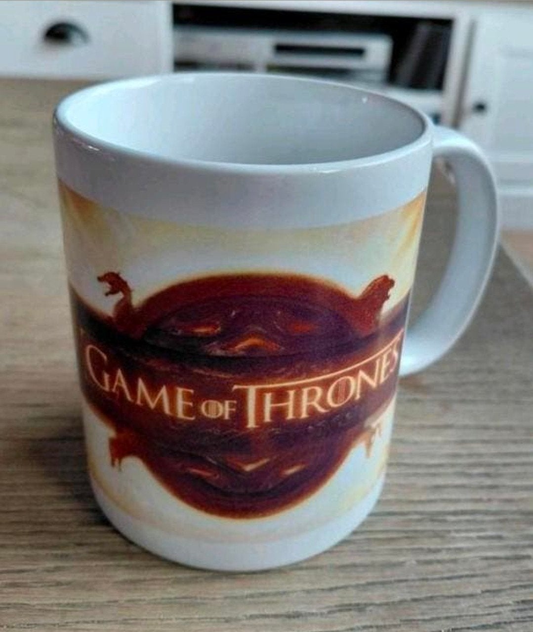 Game of thrones mok / beker., Ophalen of Verzenden, Zo goed als nieuw, Tv, Gebruiksvoorwerp