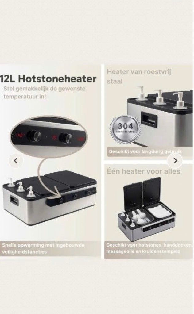 ZenGrowth Hotstone heater, Sport en Fitness, Massageproducten, Ophalen, Zo goed als nieuw, Hotstone