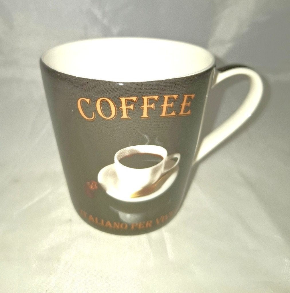 Pimpernel "Cafe Italiano" koffiemokken, Huis en Inrichting, Overige merken, Ophalen of Verzenden, Zo goed als nieuw, Overige stijlen