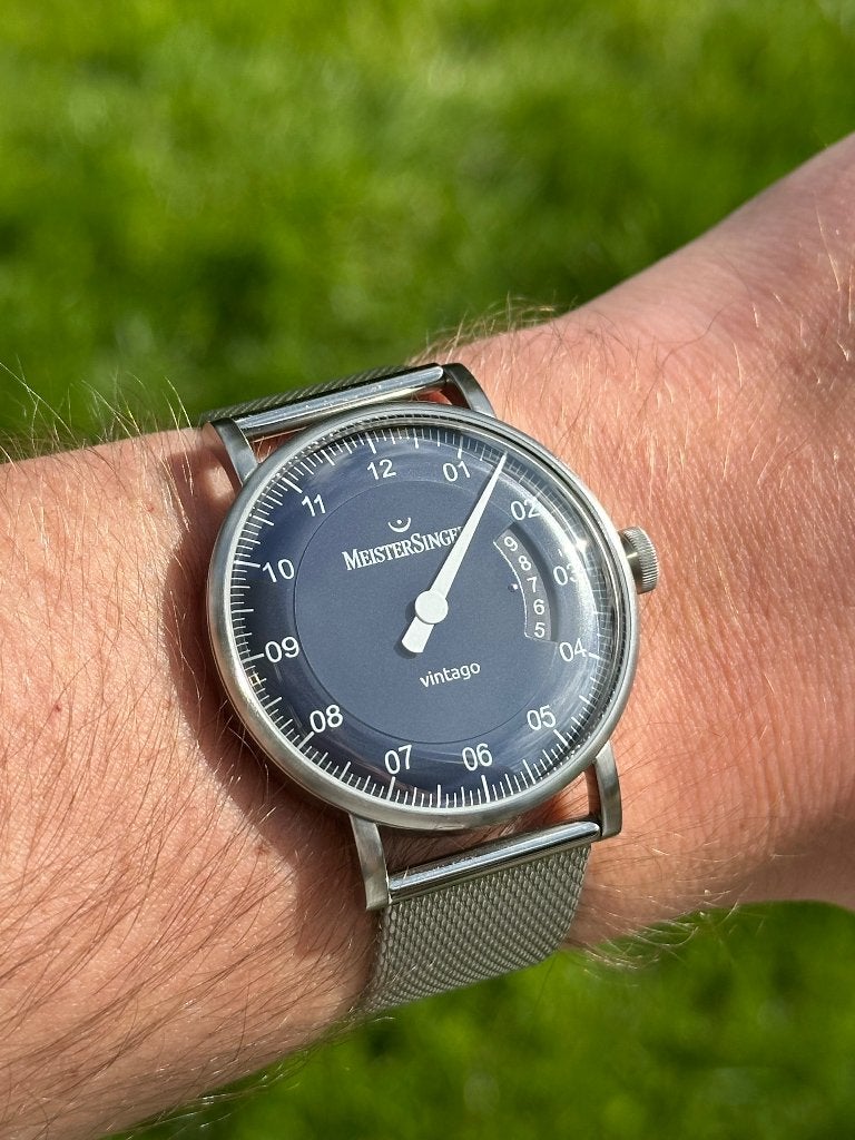 Meistersinger vintago vt908, Overige merken, Staal, Staal, Polshorloge