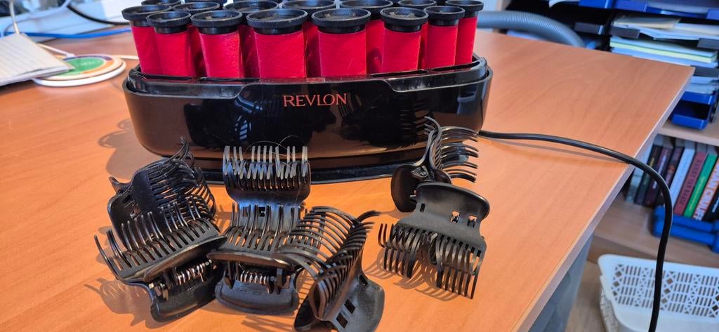 Revlon Warme Krulset met Clips - Perfecte Krullen, Ophalen of Verzenden, Gebruikt, Krultang of Stijltang