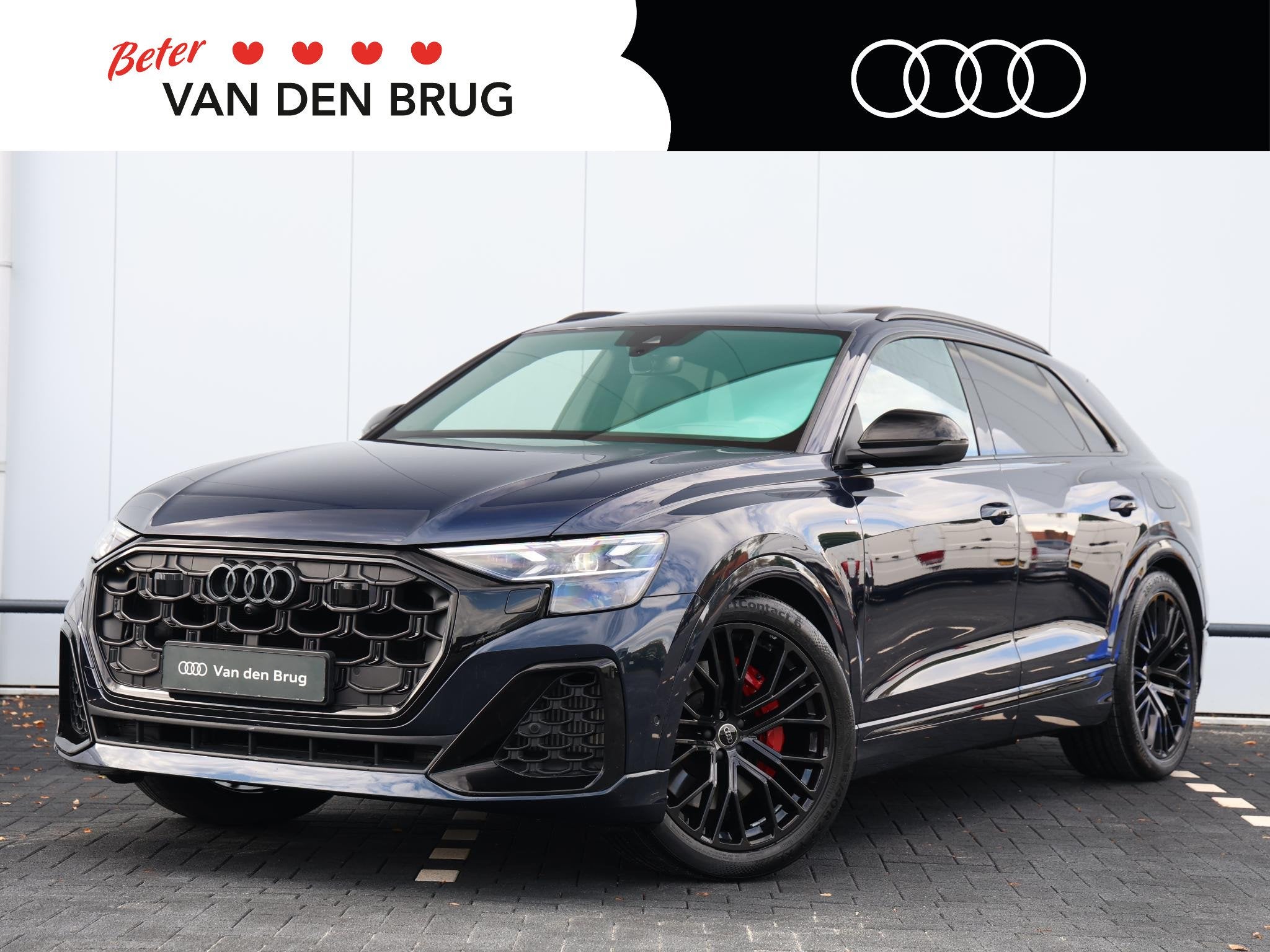 Audi Q8 55 TFSI e quattro Pro Line S 394pk | B&O | Panoramad, Auto's, Gebruikt, 26 kWh, Plug-in hybride, Bedrijf