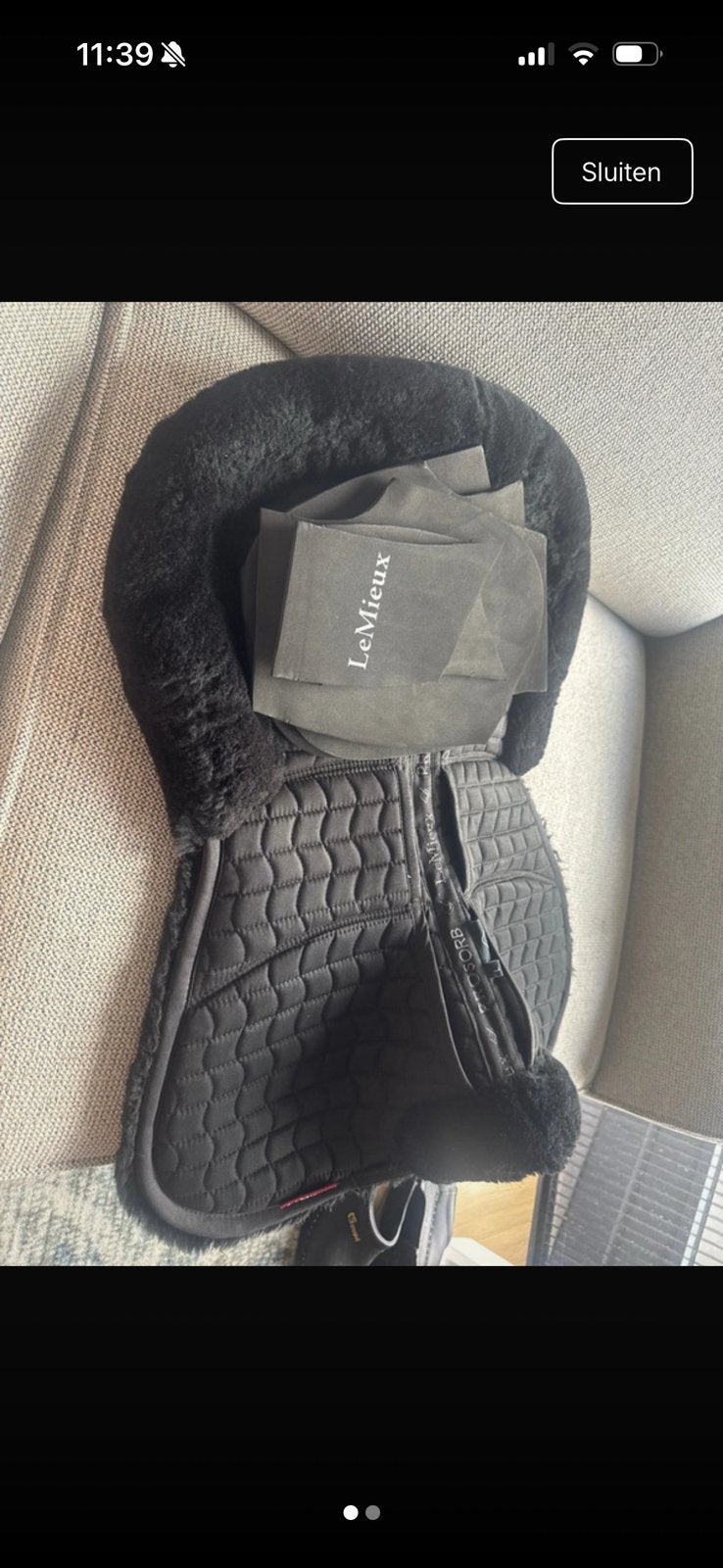 Lemieux prosorb 3 pockets pro lambs merino+ maat large, Ophalen of Verzenden, Zo goed als nieuw