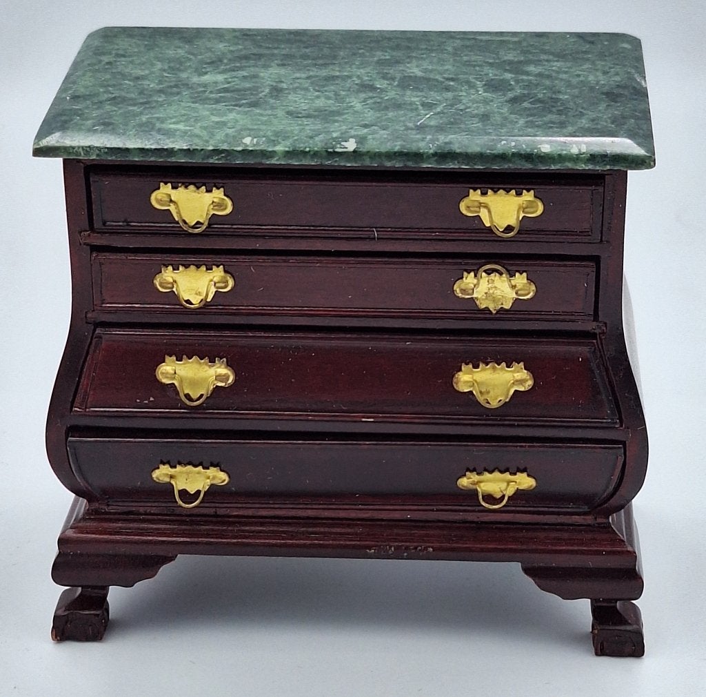 Buikcommode met marmeren blad voor het poppenhuis, Ophalen of Verzenden, Nieuw, Poppenhuis