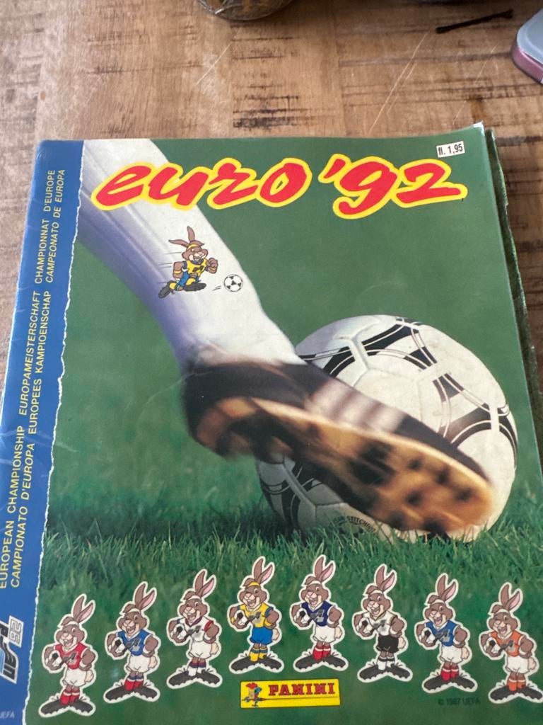 Compleet Panini Voetbalalbum Euro 92, Ophalen of Verzenden, Gebruikt, Overige sporten, Boek of Tijdschrift