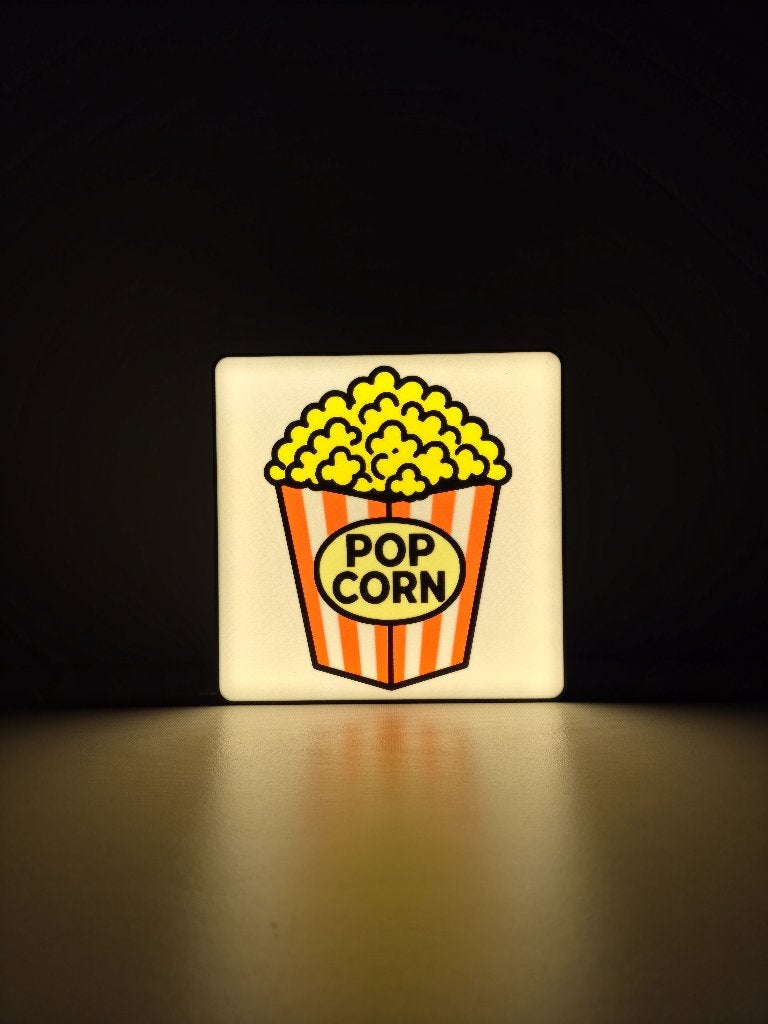 Popcorn LED Lamp – Film / Bioscoop Sfeerlamp, Tickets en Kaartjes, Twee personen, Vrijkaartje alle films