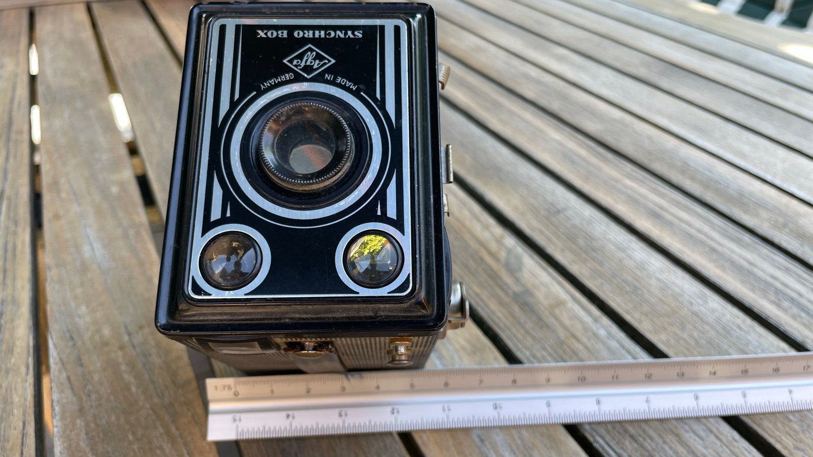 Vintage Agfa Synchro Box camera - Made in Germany, Ophalen, Gebruikt, Compact, Overige Merken