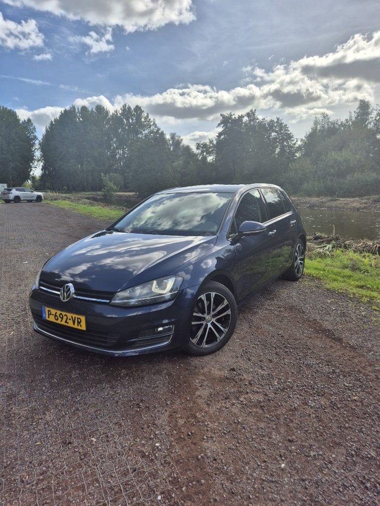 Volkswagen Golf 1.4 TSI 103KW DSG 2014 Blauw Highline, Dealer onderhouden, Zwart, 4 cilinders, Blauw