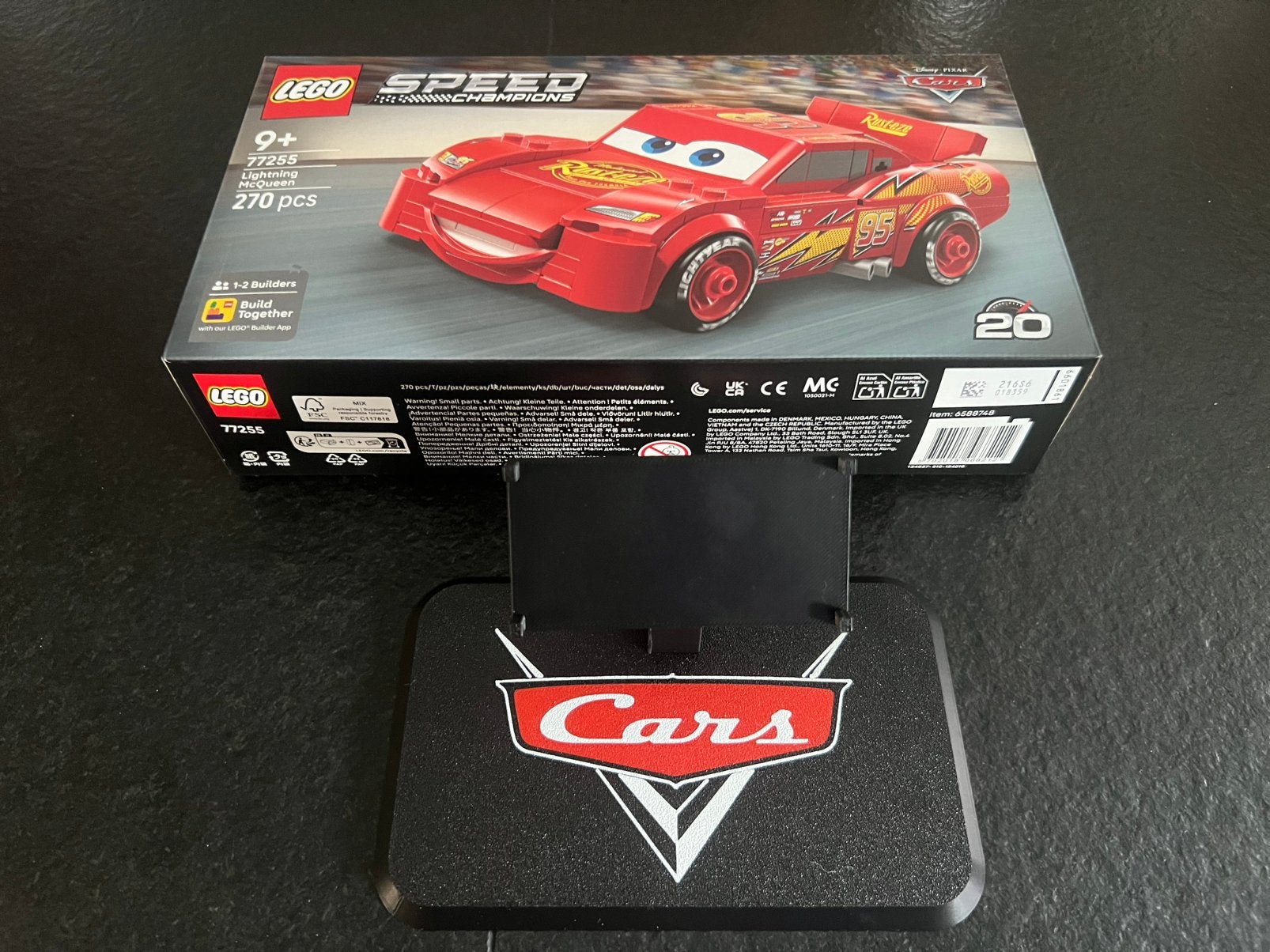 LEGO Speed Champions 77255 Lightning McQueen + 3D Standaard, Lego, Lego, Lego, Nieuw