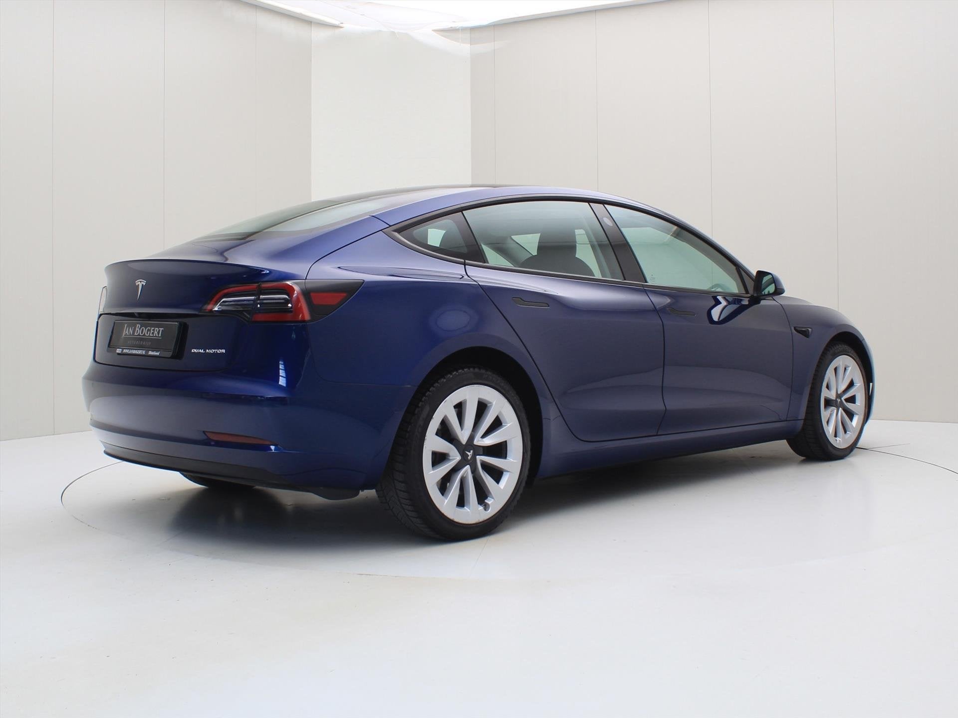 Tesla Model 3 Long-Range AWD 351pk 75 kWh 90% SoH UPGRADE [, Auto's, Automaat, Gebruikt, Zwart, Blauw