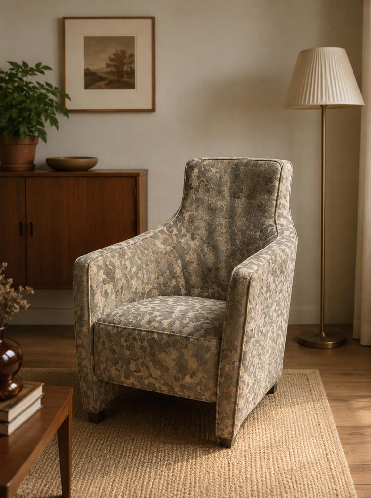 Unieke Heldense fauteuil stoel vintage / retro / antiek, Ophalen, Zo goed als nieuw, 75 tot 100 cm, 50 tot 75 cm