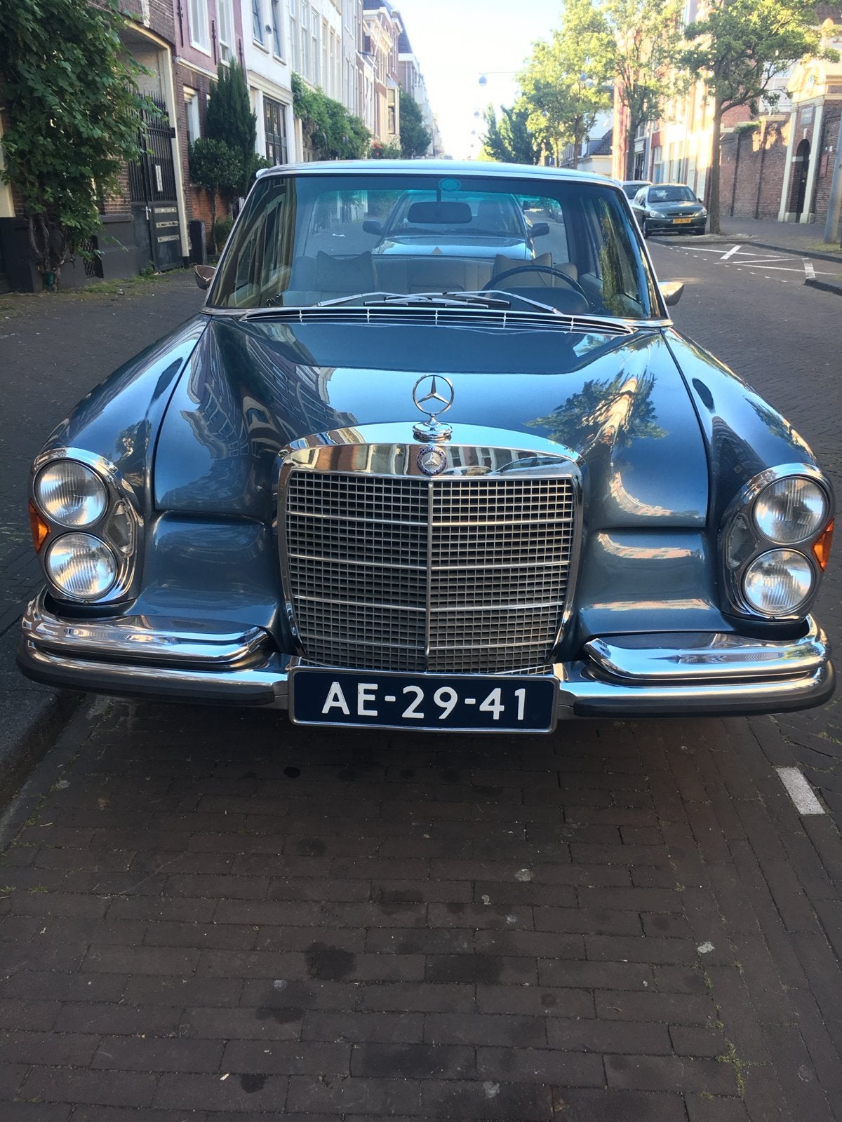 Mercedes-Benz 280SE W108 1971 Blauw vasteprijs 16000.00 euro, Automaat, Blauw, Geïmporteerd, 6 cilinders