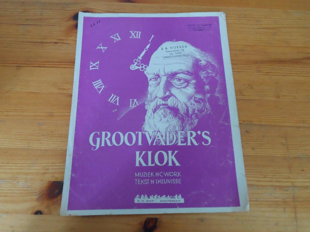 Grootvaders klok - h.c. Work, Ophalen of Verzenden, Artiest of Componist, Populair, Gebruikt