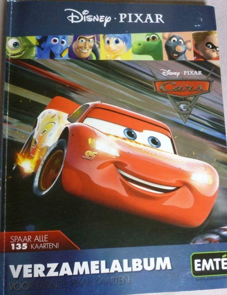Cars verzamelalbum disney pixar kaarten EMTe(compleet)"", Verzamelen, Overige supermarkten, Ophalen of Verzenden