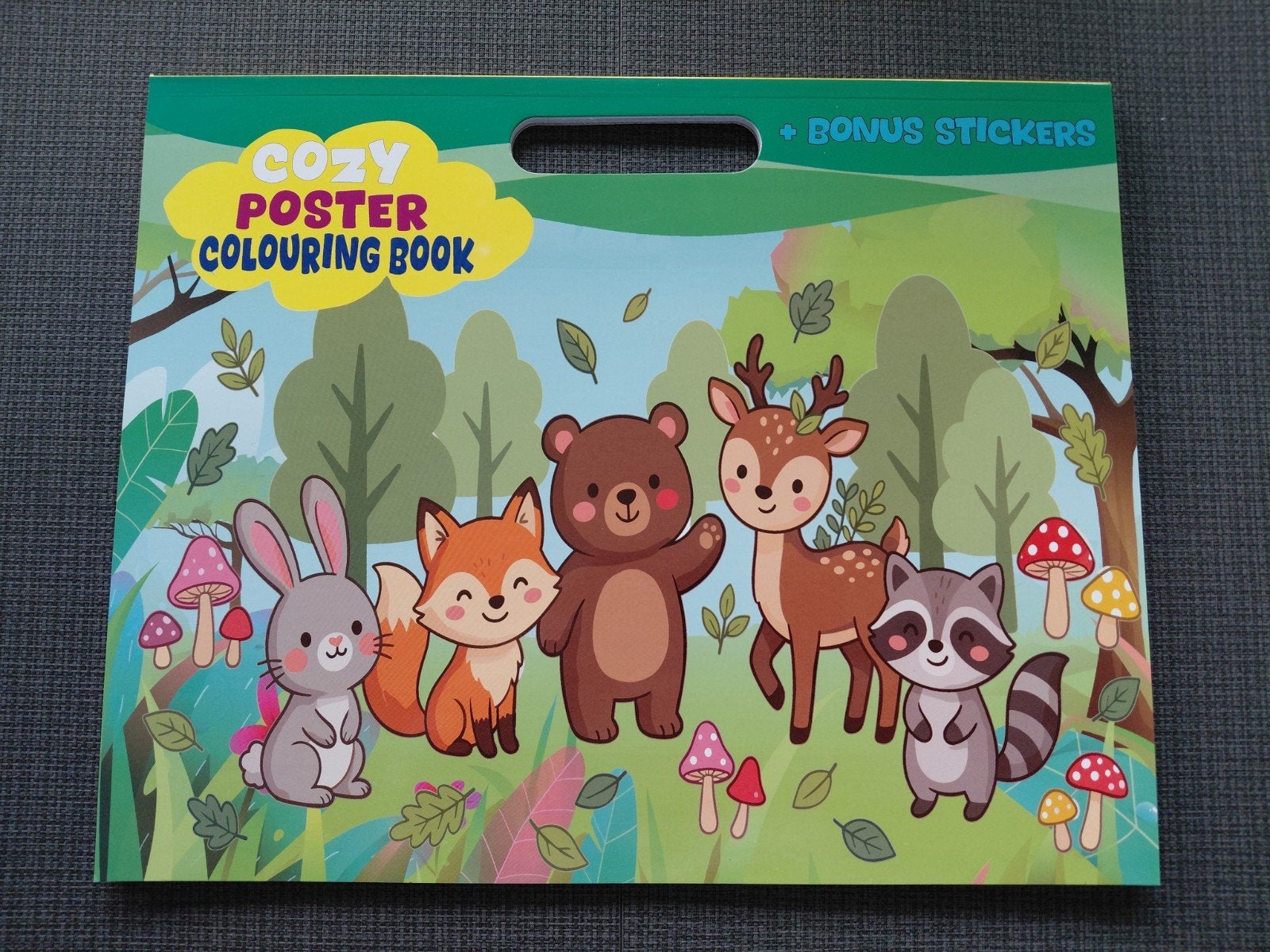 Cozy coloring poster kleurboek bos, Ophalen of Verzenden, Nieuw, Papier, Schets- of Tekenboek