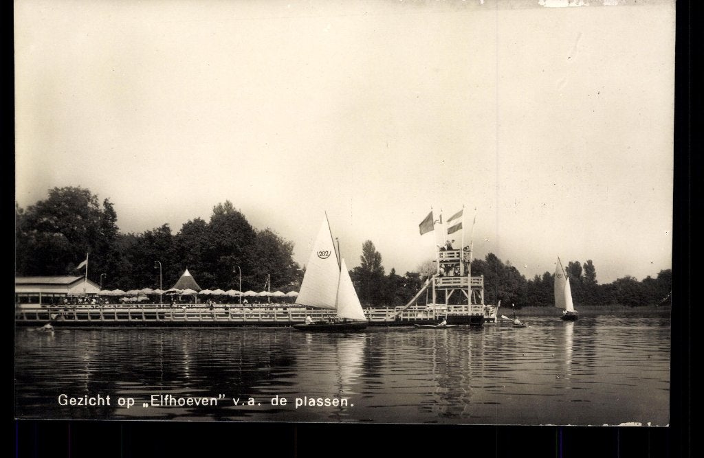 Reeuwijk (ZH.), Newo Fotokaart Gezicht op Elfhoeven, ca.1935, Verzamelen, Verzenden, Voor 1920, Ongelopen, Zuid-Holland