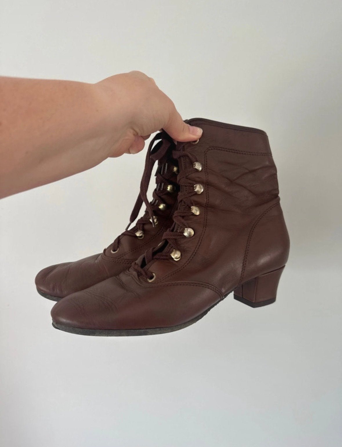 Dansmarieke gardelaarzen, Ophalen of Verzenden, Gedragen, Bruin, Dansschoenen