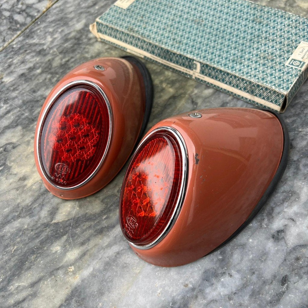 Achterlichtenset voor VW Beetle 56-61, koraalrood L531, Ophalen of Verzenden, Gebruikt