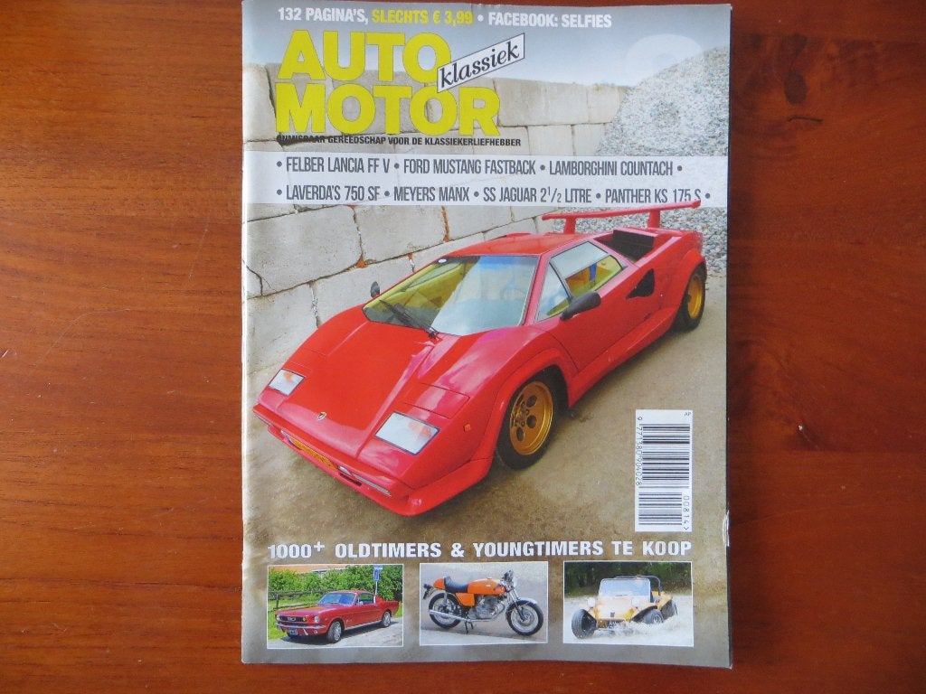 Auto Motor Klassiek 8 2014 Countach, Mustang, Manx, Lancia, Ophalen of Verzenden, Zo goed als nieuw, Ford