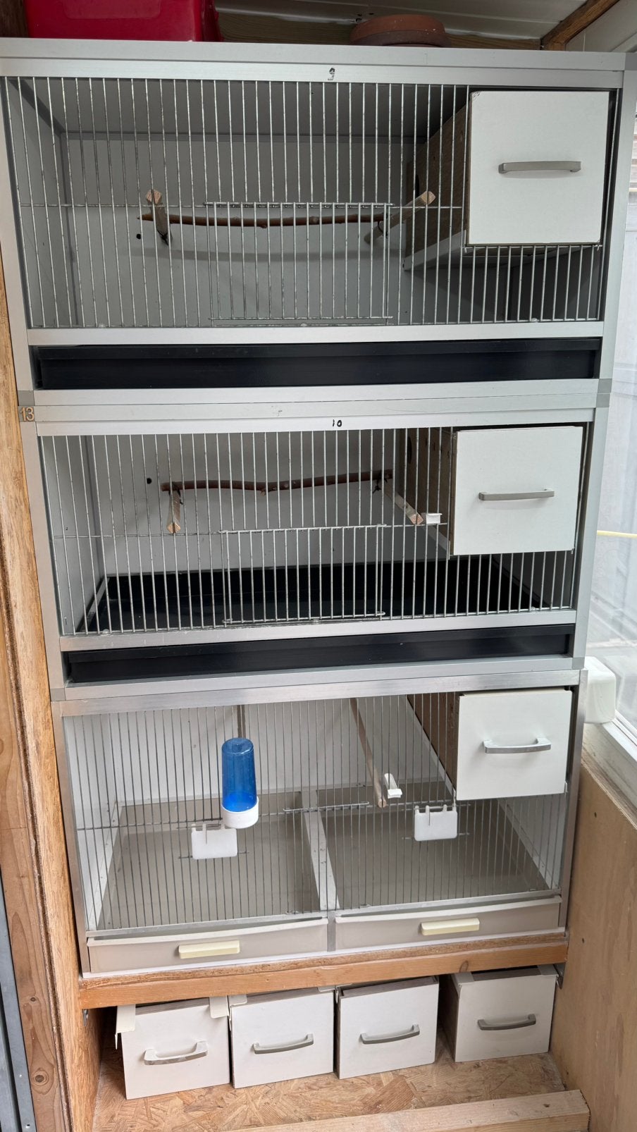 Aluminium broedkooien / kweekkooien, Dieren en Toebehoren, Ophalen, Zo goed als nieuw, Aluminium, Broedkooi of Kweekkooi