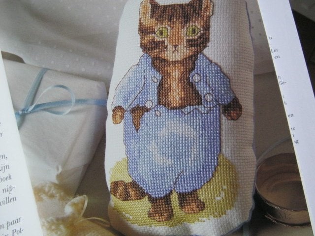 Borduurpatroon  Poekie Poes Beatrix Potter  nr 3817 do, Verzenden, Nieuw, Handborduren, Patroon