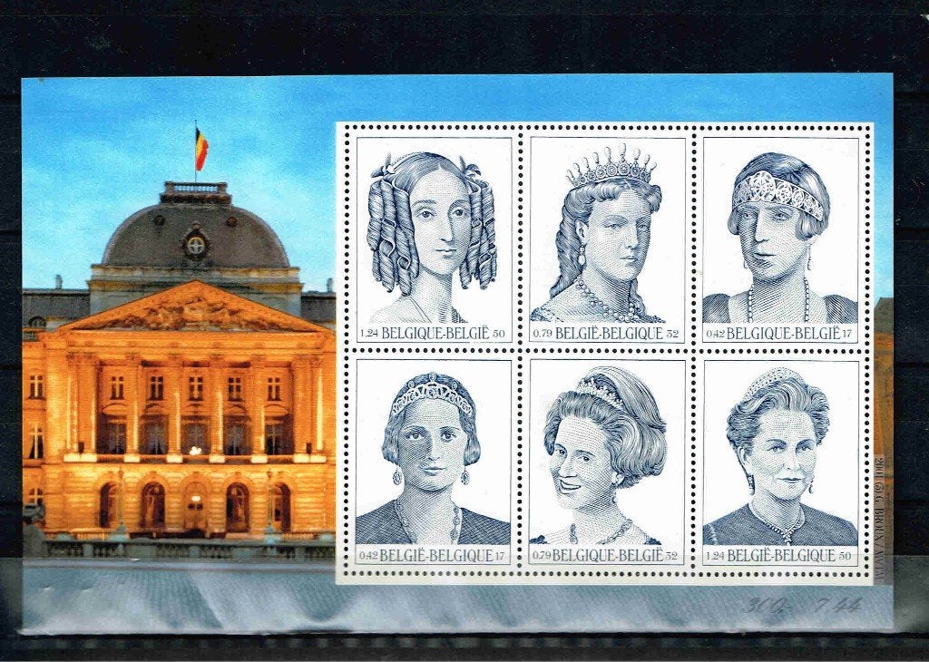 Belgie Blok vorstinnen  /9bb, Ophalen of Verzenden, Postfris