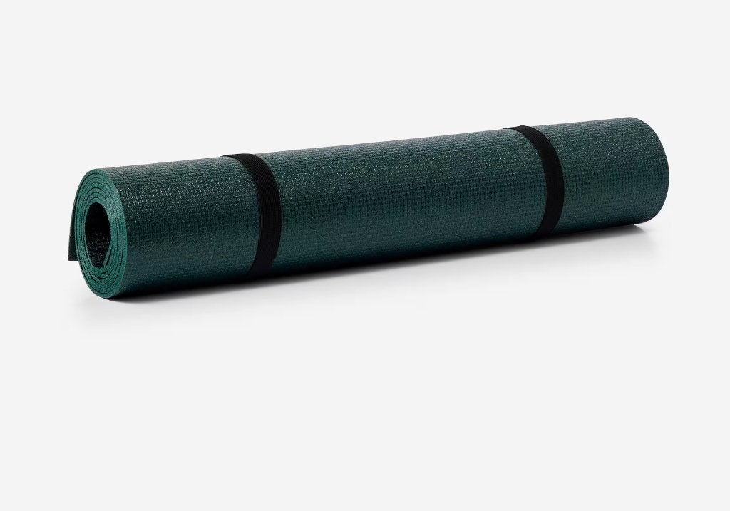 Decathlon KIMJALY Yogamat voor zachte yoga 4 mm donkergroen, Ophalen, Yogamat