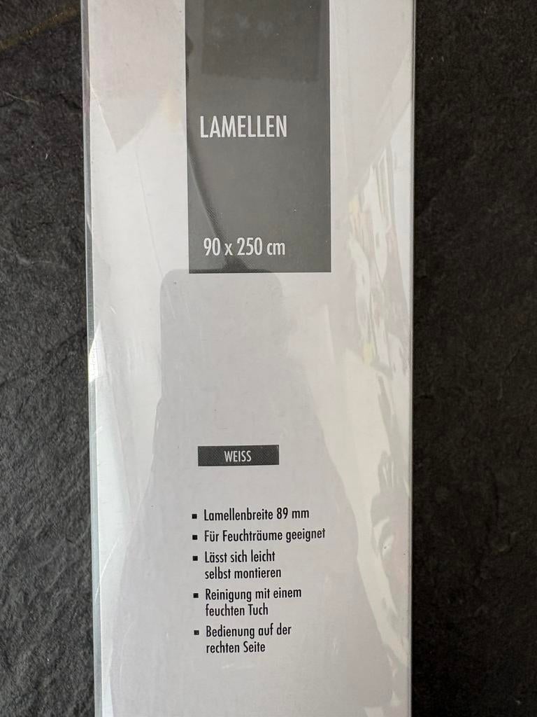 Pvc lamellen, 200 cm of meer, Wit, Nieuw, Wit pvc