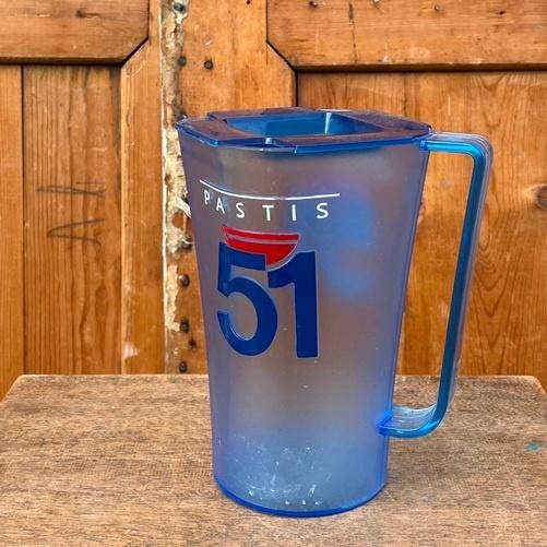 Waterkan Pastis 51 blauw plastic origineel Frankrijk, Ophalen of Verzenden