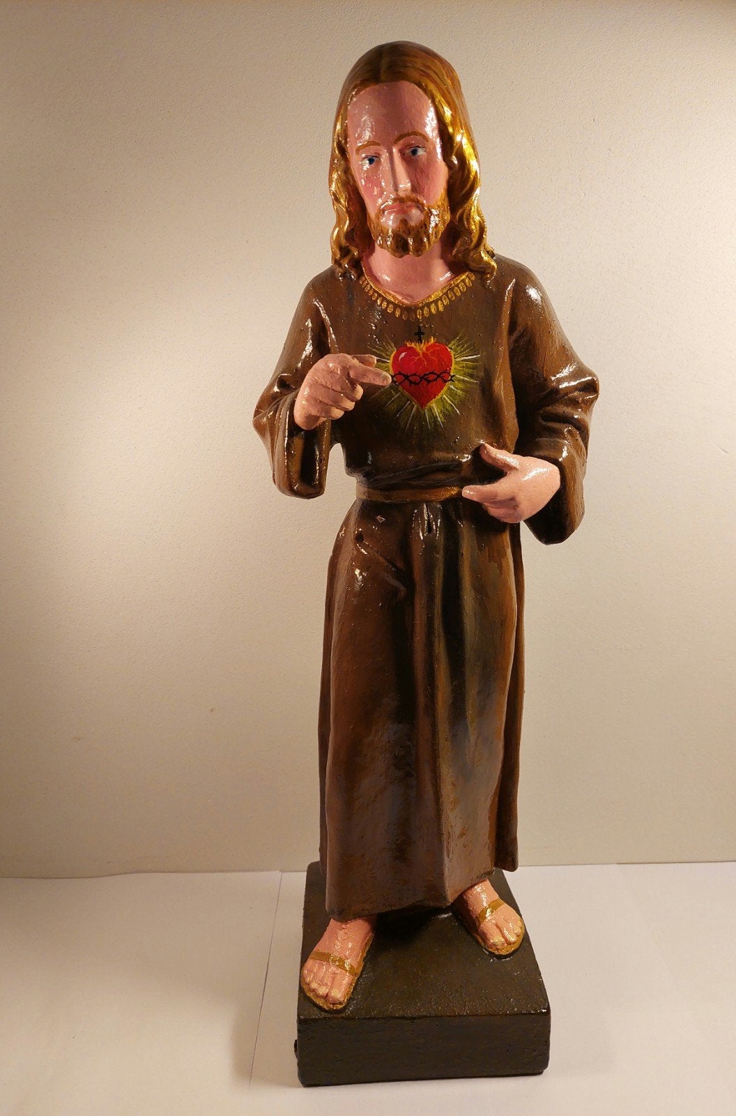 Heilig hart beeld van Jezus, Ophalen