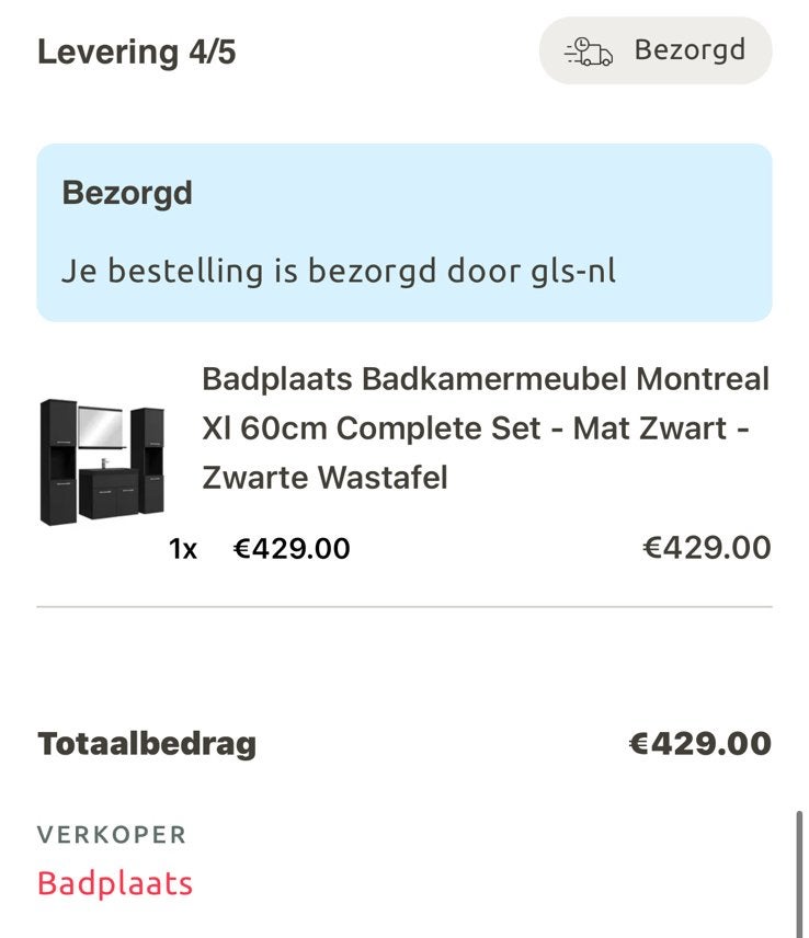 Complete badkamer t.w.v. €1353,- nieuw in doos, Ophalen, Nieuw, Met douche