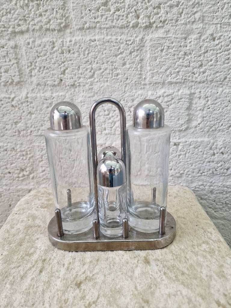 Alessi 5070 Condiment Set Ettore Sottsass, Ophalen of Verzenden