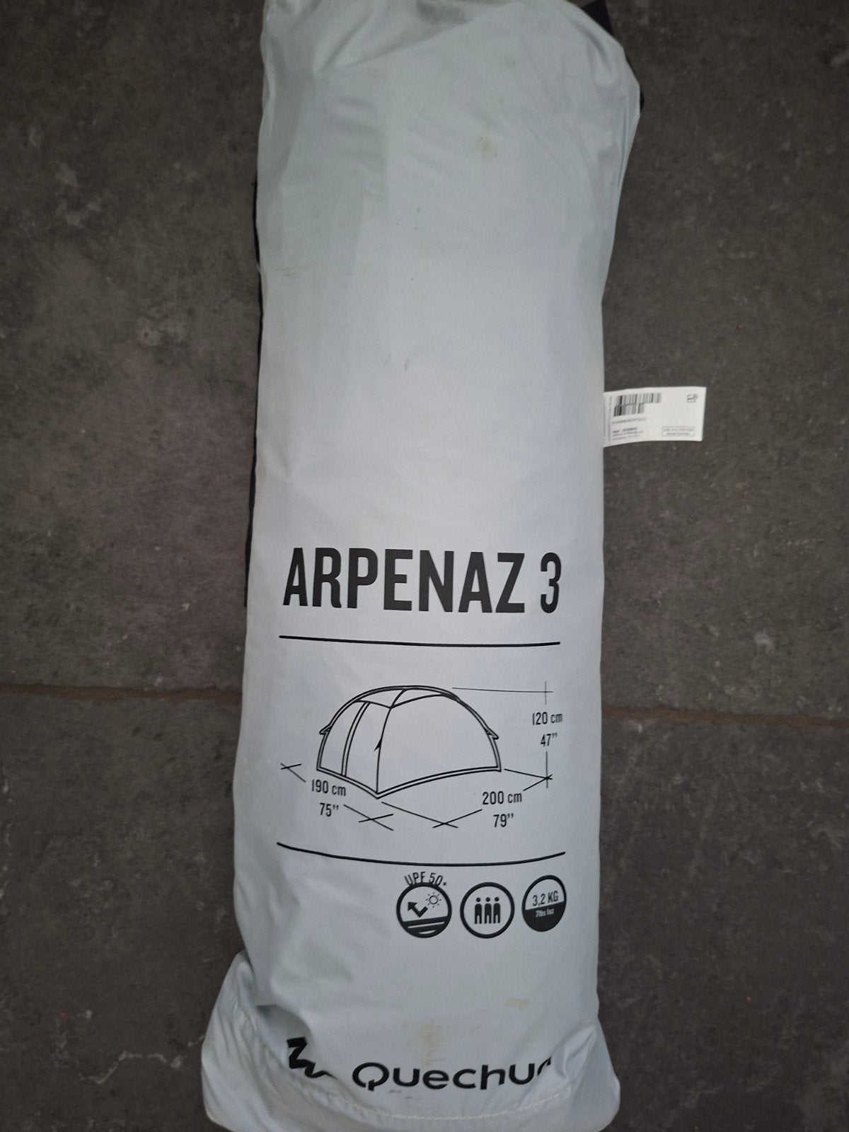 Quechua fresh and black 3p, Ophalen of Verzenden, Nieuw, 2-persoons