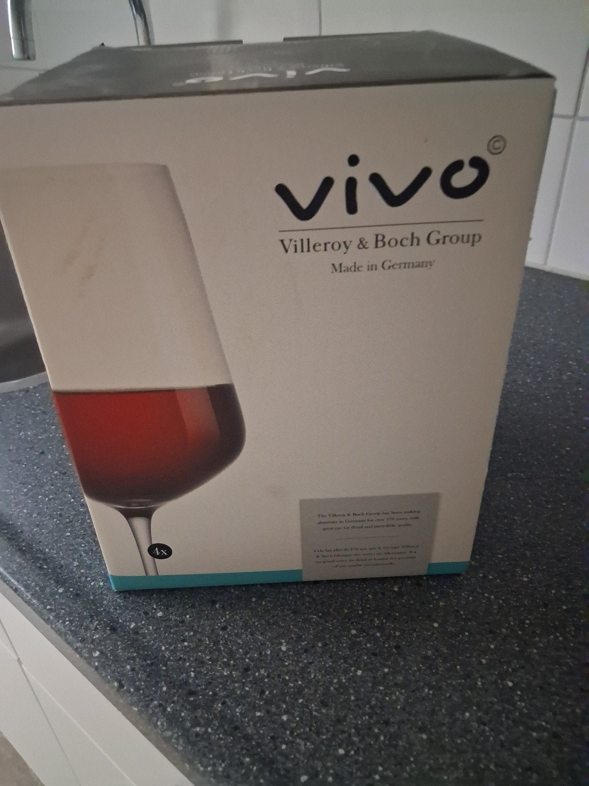 4 rode wijn glazen,Vivo,Villeroy&Boch group, Ophalen, Nieuw