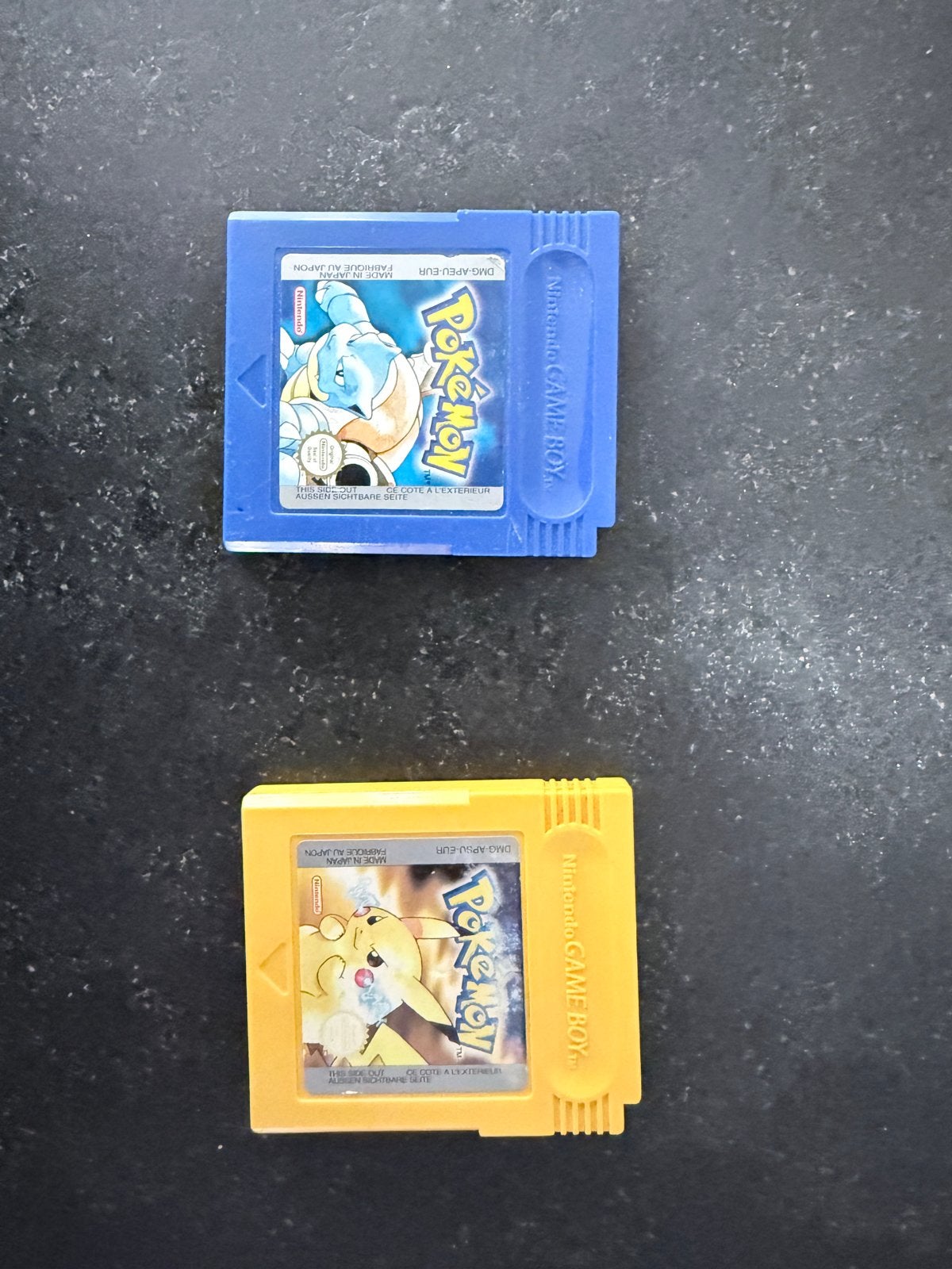 Pokémon Blue & Yellow Game Boy games, Gebruikt, 1 speler, Ophalen of Verzenden, Role Playing Game (Rpg)