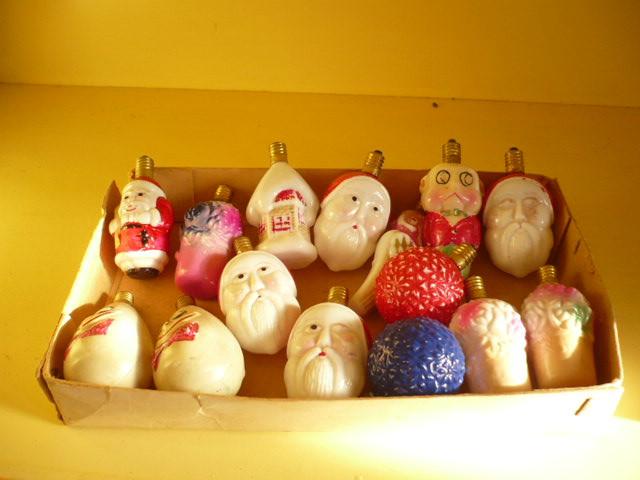 Mie18<> melkglazen kerstlampjes, Antiek en Kunst, Verzenden