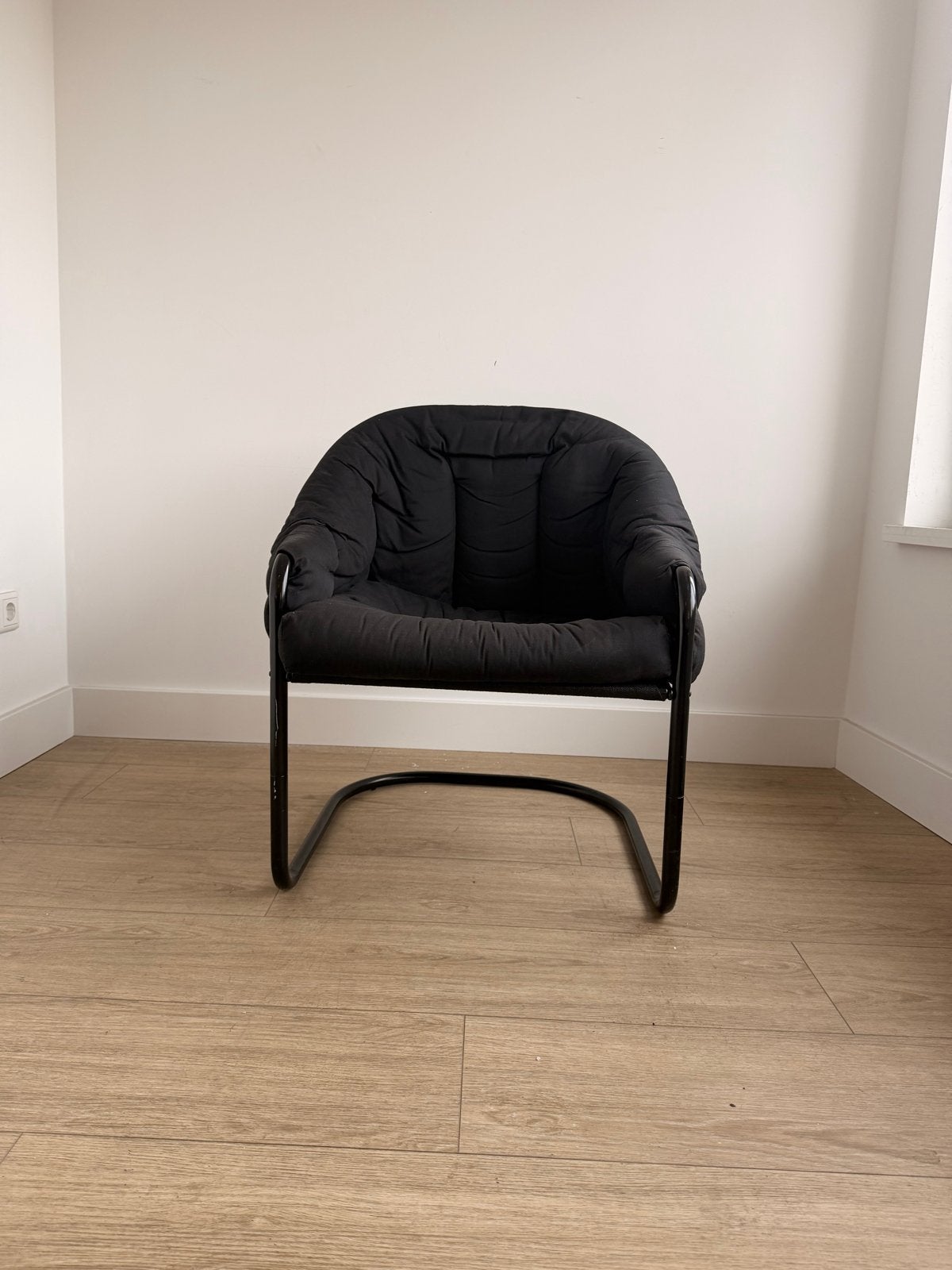 Fiam Vintage Design Stoel uit Italië, Ophalen, Gebruikt, Zwart, Metaal