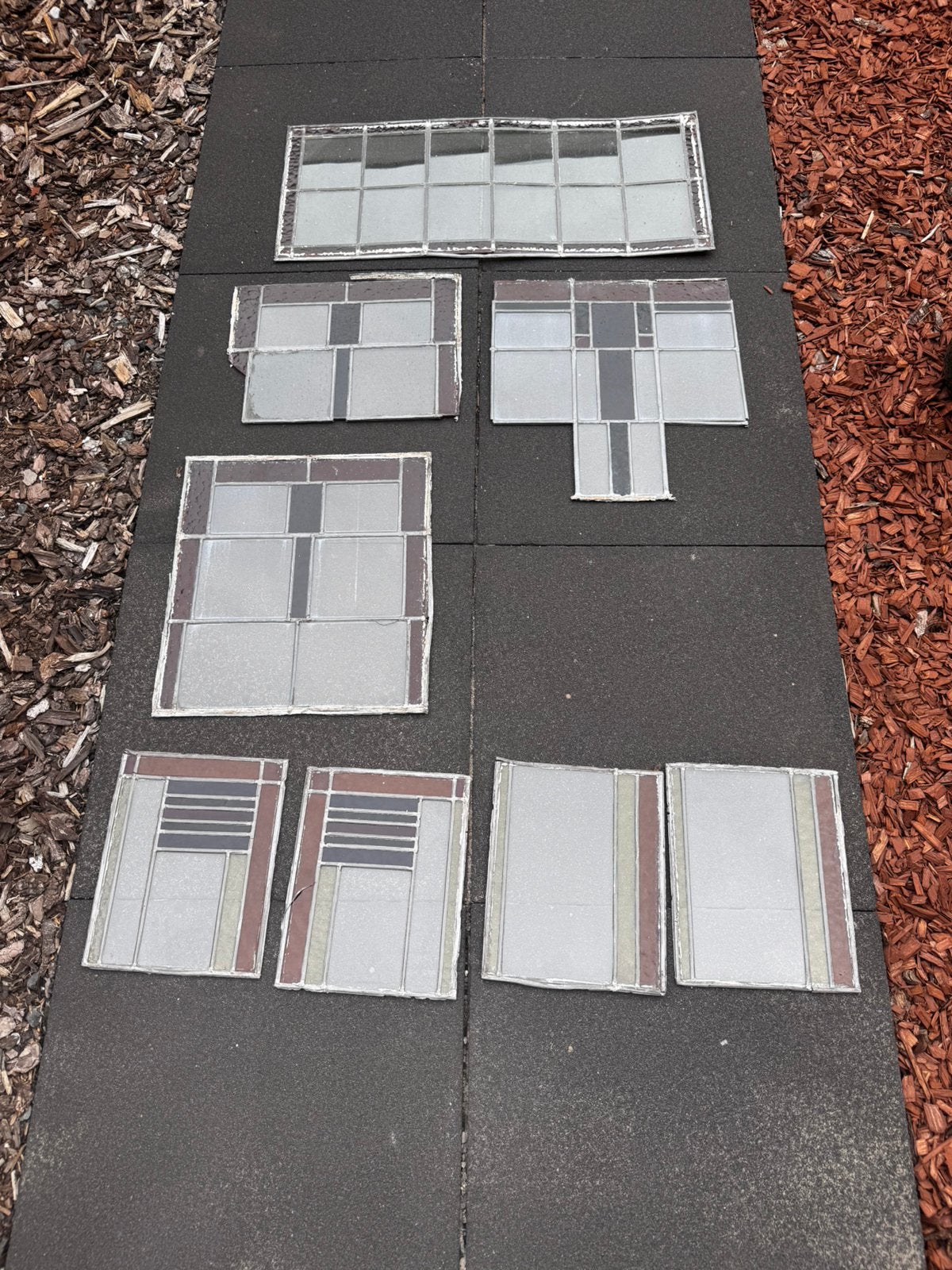 Glas in Lood diverse stukken, Doe-het-zelf en Verbouw, Glas en Ramen, Ophalen, Gebruikt, Glasplaat, Minder dan 80 cm