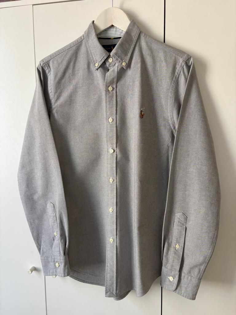 Ralph Lauren blouse grijs - maat M, Kleding | Heren, Ophalen of Verzenden, Nieuw, Grijs, Halswijdte 39/40 (M)